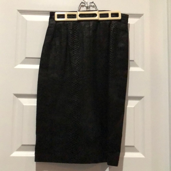 Vintage Leather/suede Skirt - Picture 1 of 9